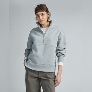 NWT Everlane The ReTrack Half-Zip Sweatshirt